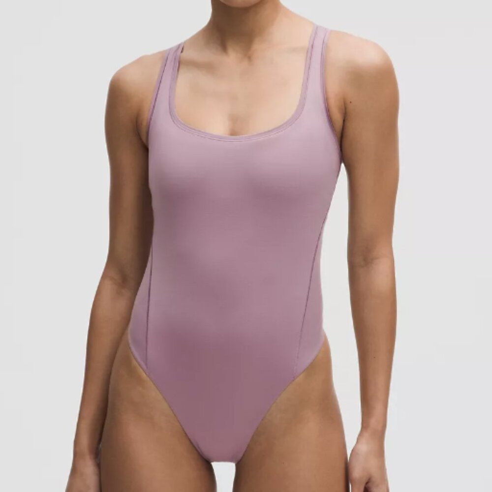 Lululemon Wundermost Ultra-Soft Nulu Square-Neck Sleeveless Bodysuit - XS